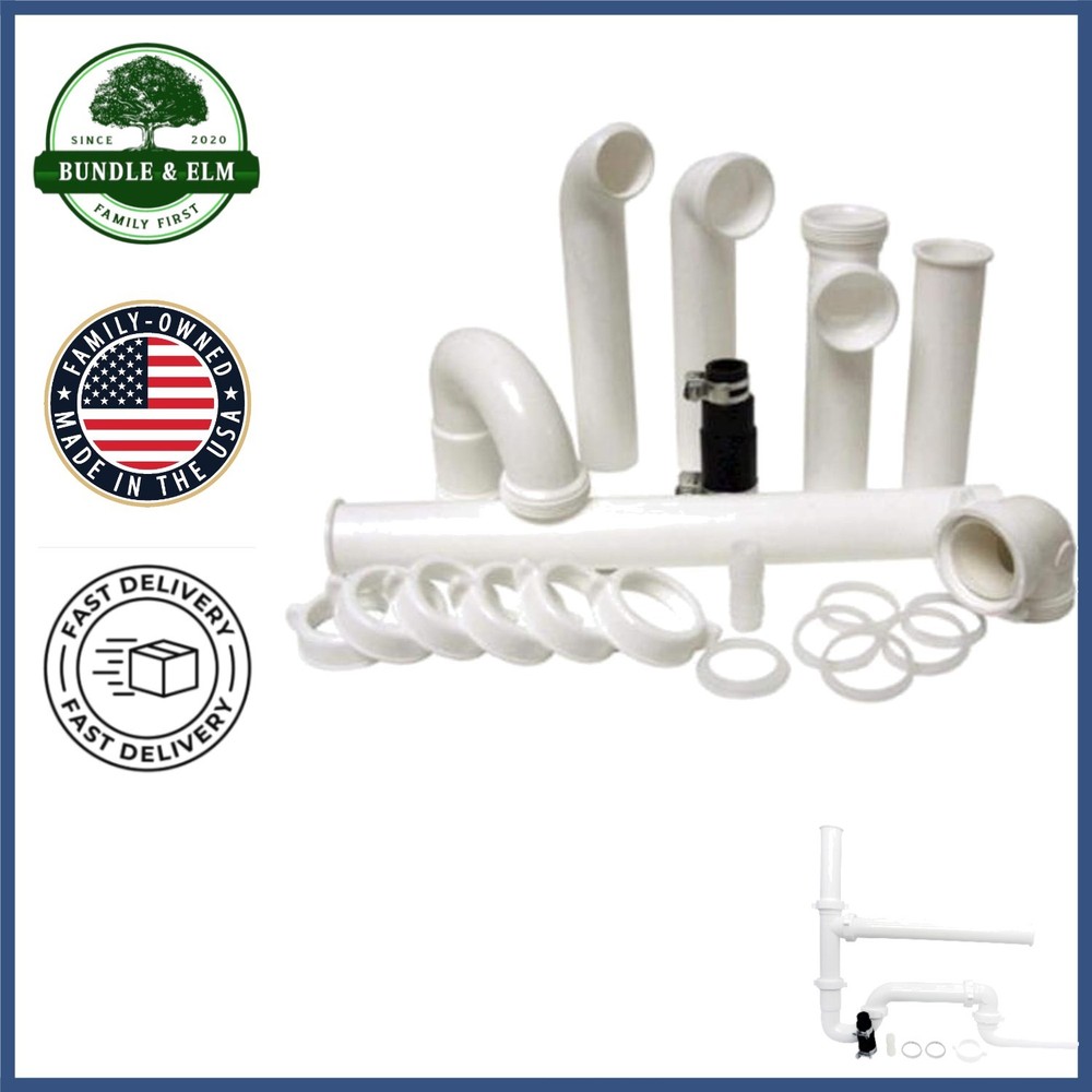 Versatile Garbage Disposal Installation Kit with Durable Polypropylene Parts