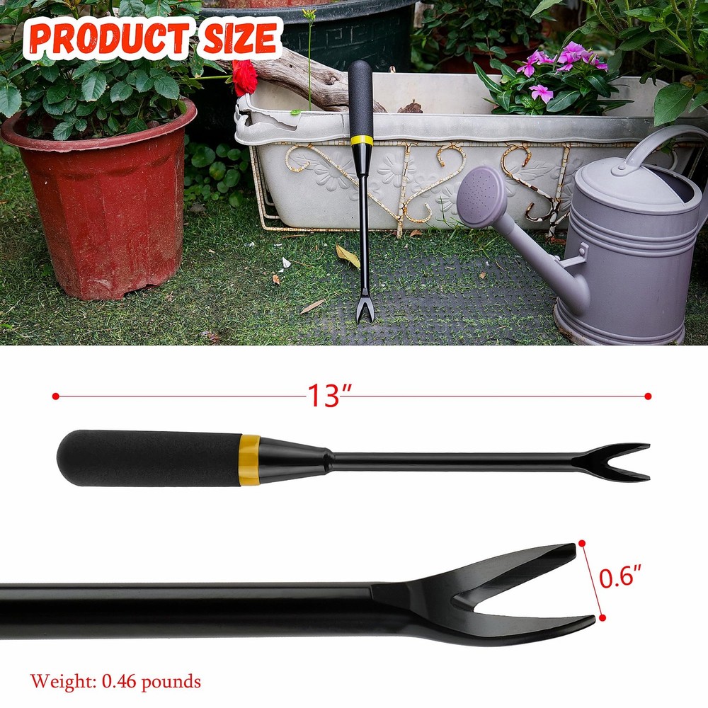 Weeding Tool - Heavy Duty Stainless Steel Weed Remover Tool for Precise Root ...