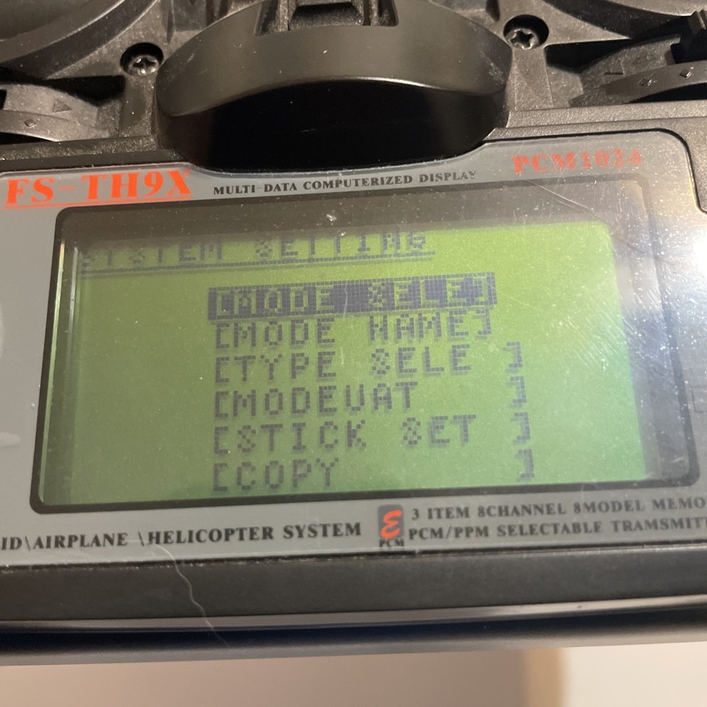 Fly Sky Airplane Drone Controller FS-TH9X PCM1024 Transmitter 2.4GHz *read*