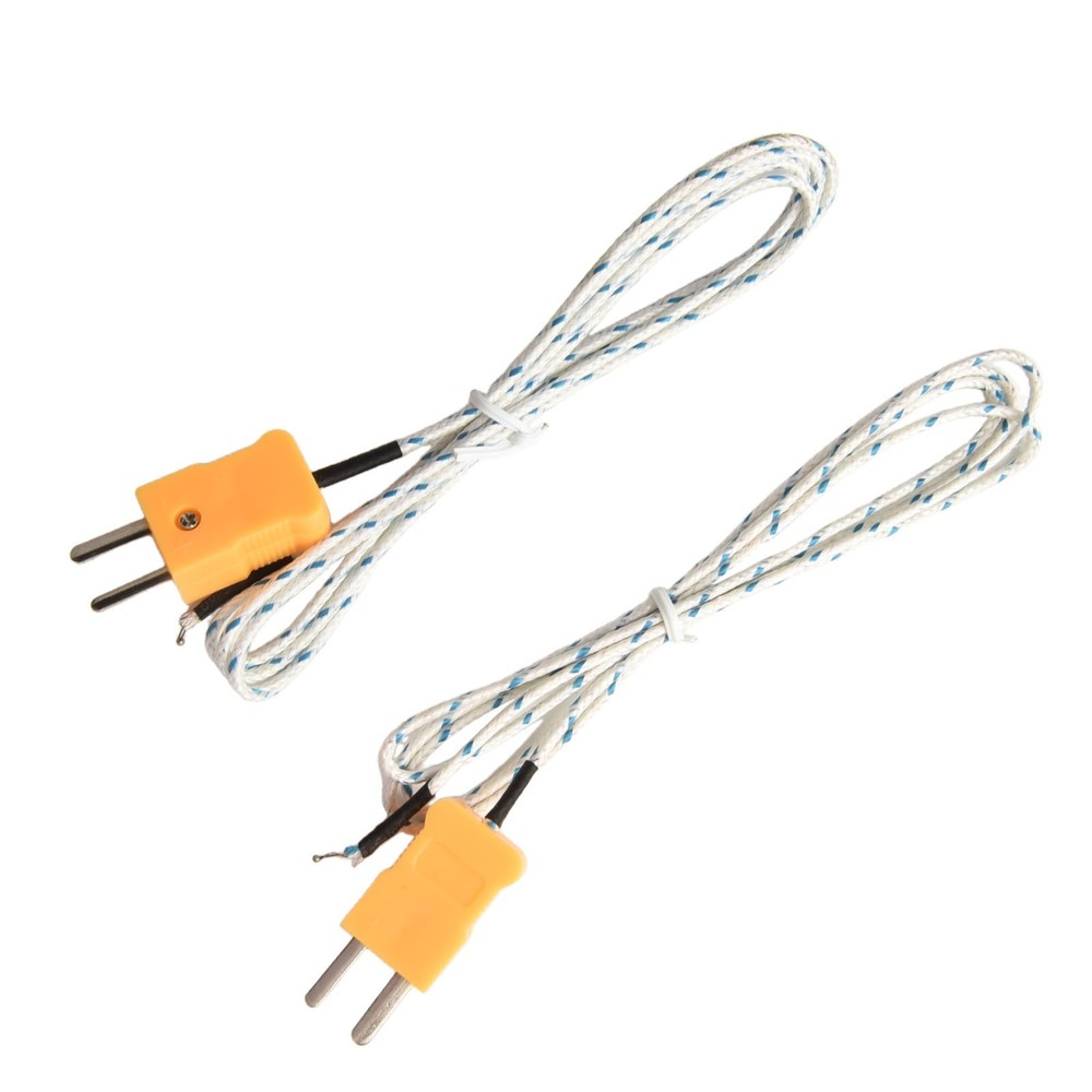 2pcs Temperature Probe for K Type Thermocouple Temperature Controller and Meter
