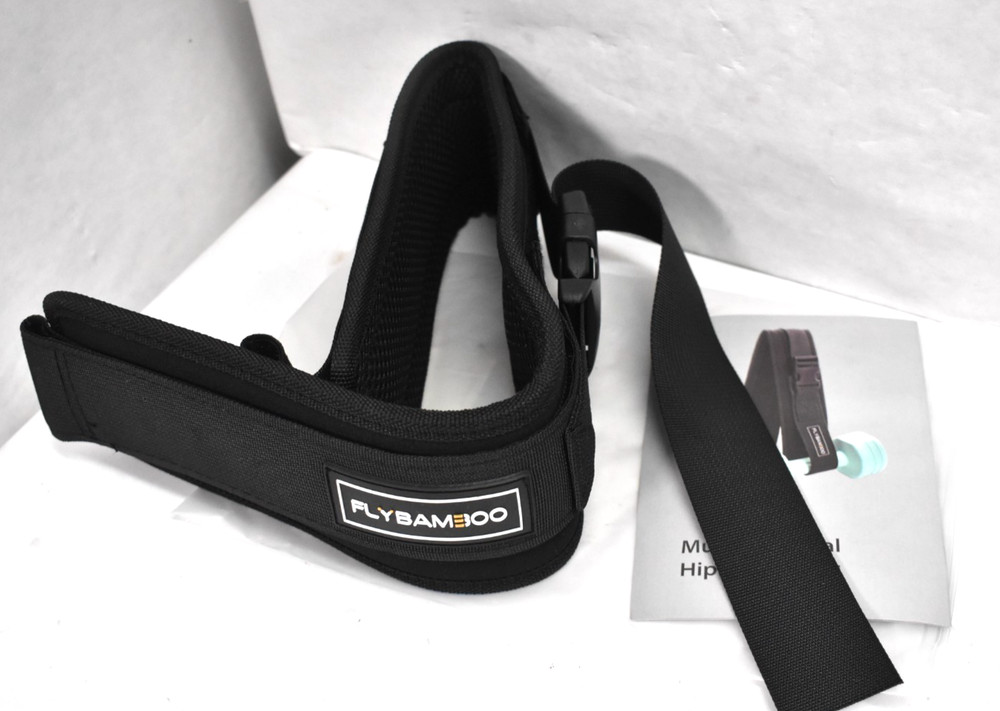 FlyBamBoo Exercise Hip Thrust Belt Black For Weight Lifting Multifunctional