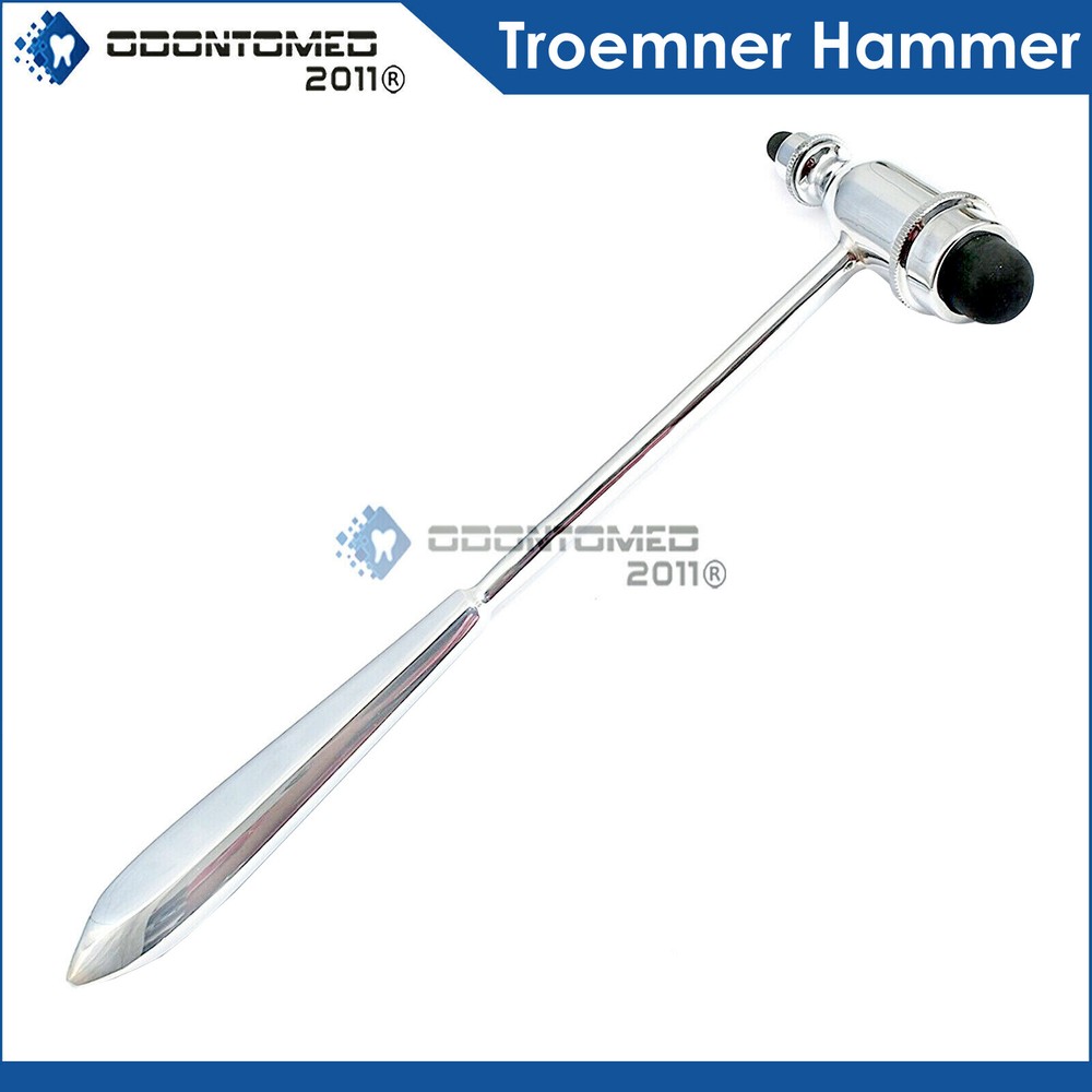 Troemner Hammer 9.75" Percussion Reflex Rubber Small/Large Head Diagnostic Tools