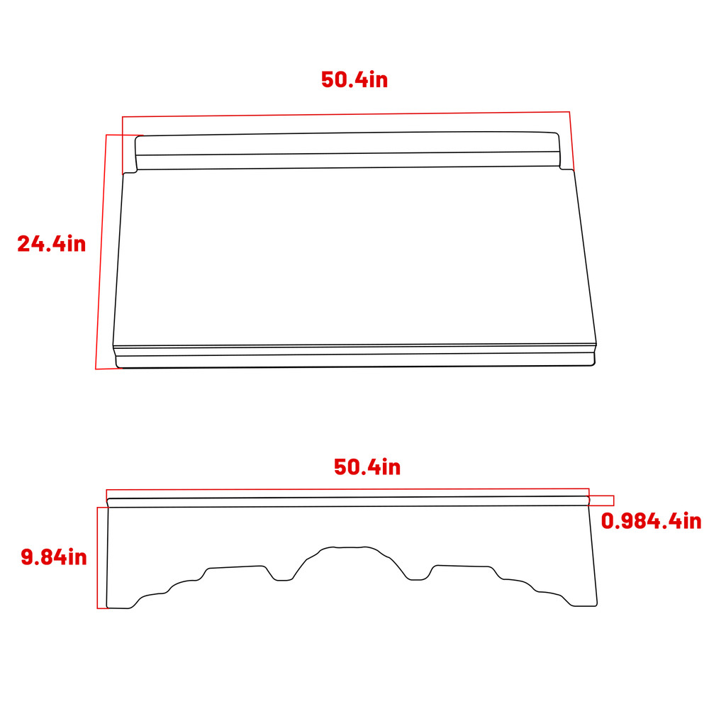Folding Front Windshield PC for HiSun Massimo 500 700 Bighorn Challenger 500 700