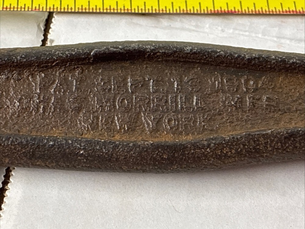 Antique Nail Puller Chas Morrill Cast Iron Nail Puller USA