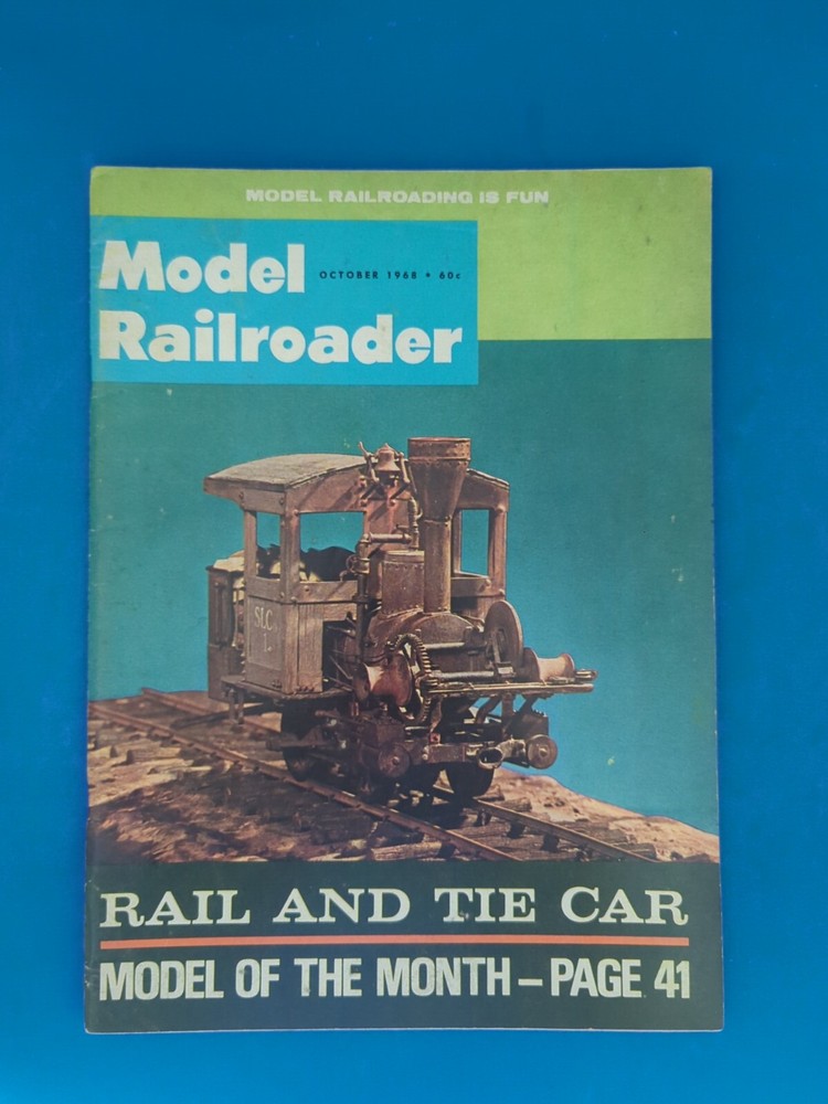 Model Railroader Magazine October 1968 Issue