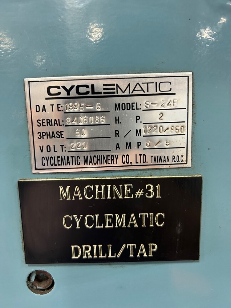 CYCLEMATIC Drill Press (Model S-24B)