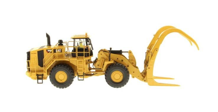 Diecast Masters 85917 Cat 988K Wheel Loader with Grapple 1/50 Scale Model