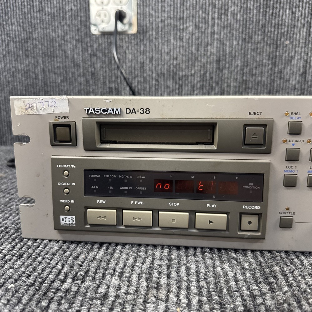 Tascam DA-38 Digital Multitrack Recorder Powers On Untested Further