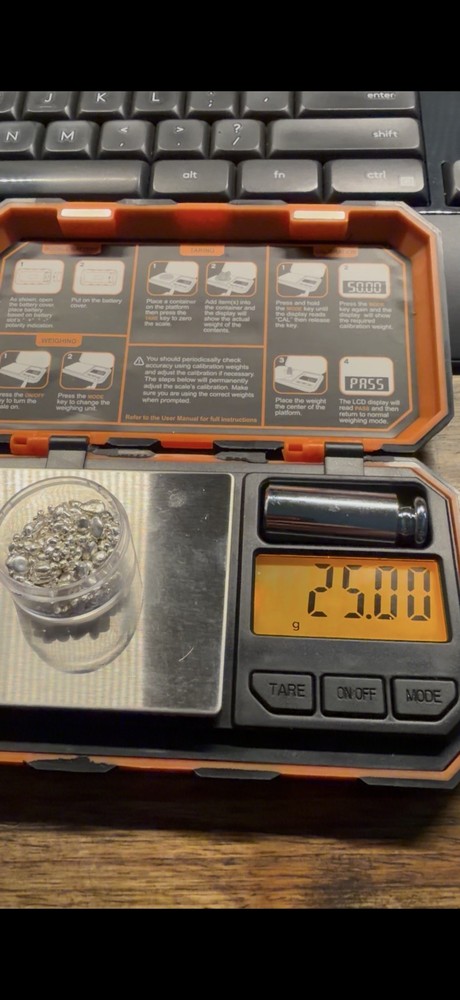 25 grams .999 fine Silver Shot