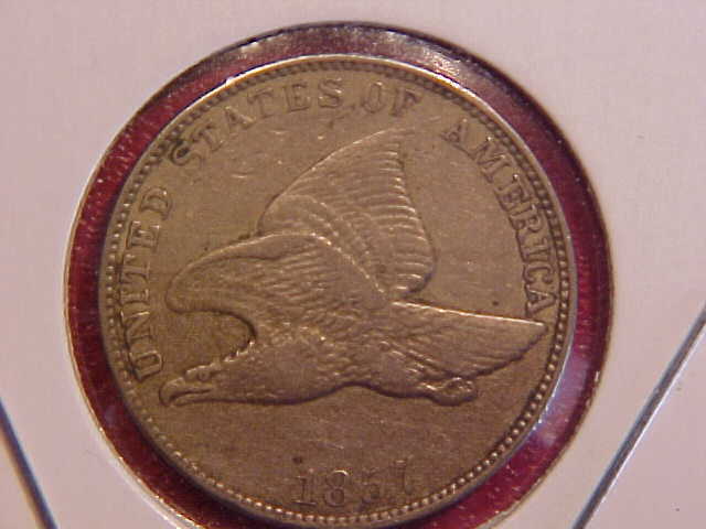 1857 P FLYING EAGLE CENT - XF - SEE PICS! - (N4565)