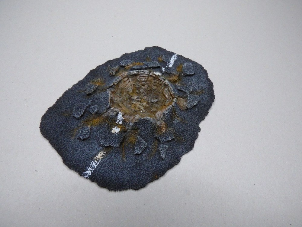 TERRAIN SCENERY WARHAMMER 40K ASPHALT CRATER (A) - INFINITY - WARMACHINE