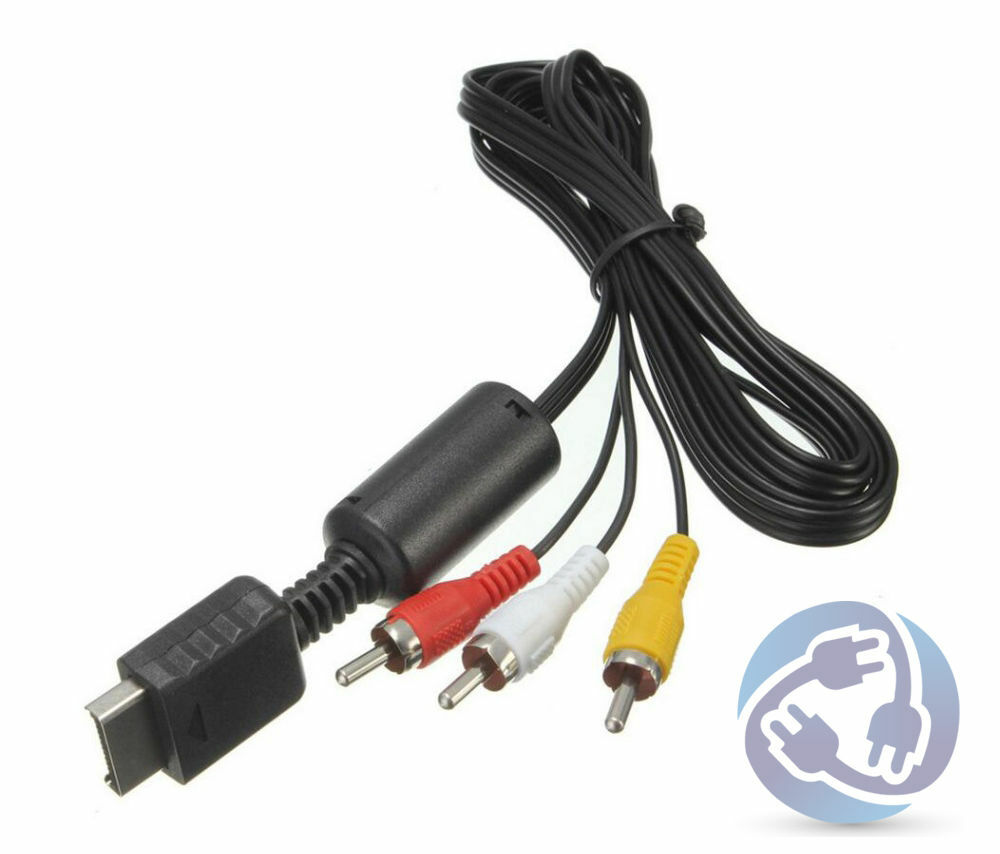 PlayStation 2 Slim Complete Hookup Kit Bundle A/V AV Cable AC Power Supply PS2