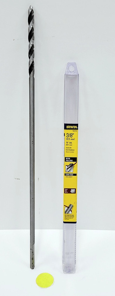 IRWIN 3/8" X 18" WOOD INSTALLER BIT WITH WIRE PULLER