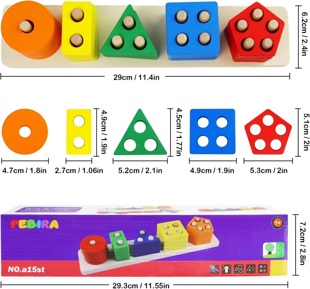 PEBIRA Montessori Learning Activity Boards