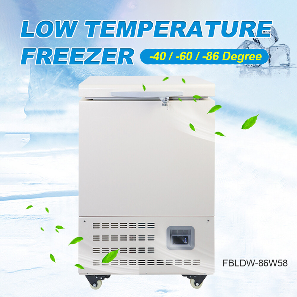 58L Vertical Low Temperature Freezer Cryogenic Samples Storage Refrigerator