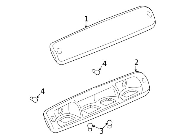 Genuine GM Lamp Lens 05978459