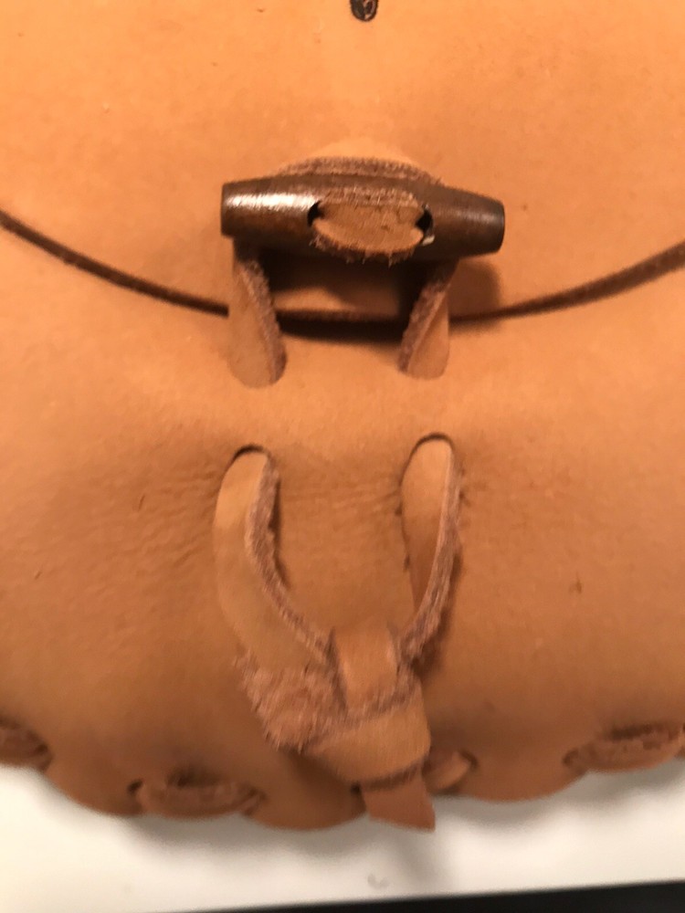 Handcrafted Bear Personalized Leather Bag Muzzleloading Hunting possible bag