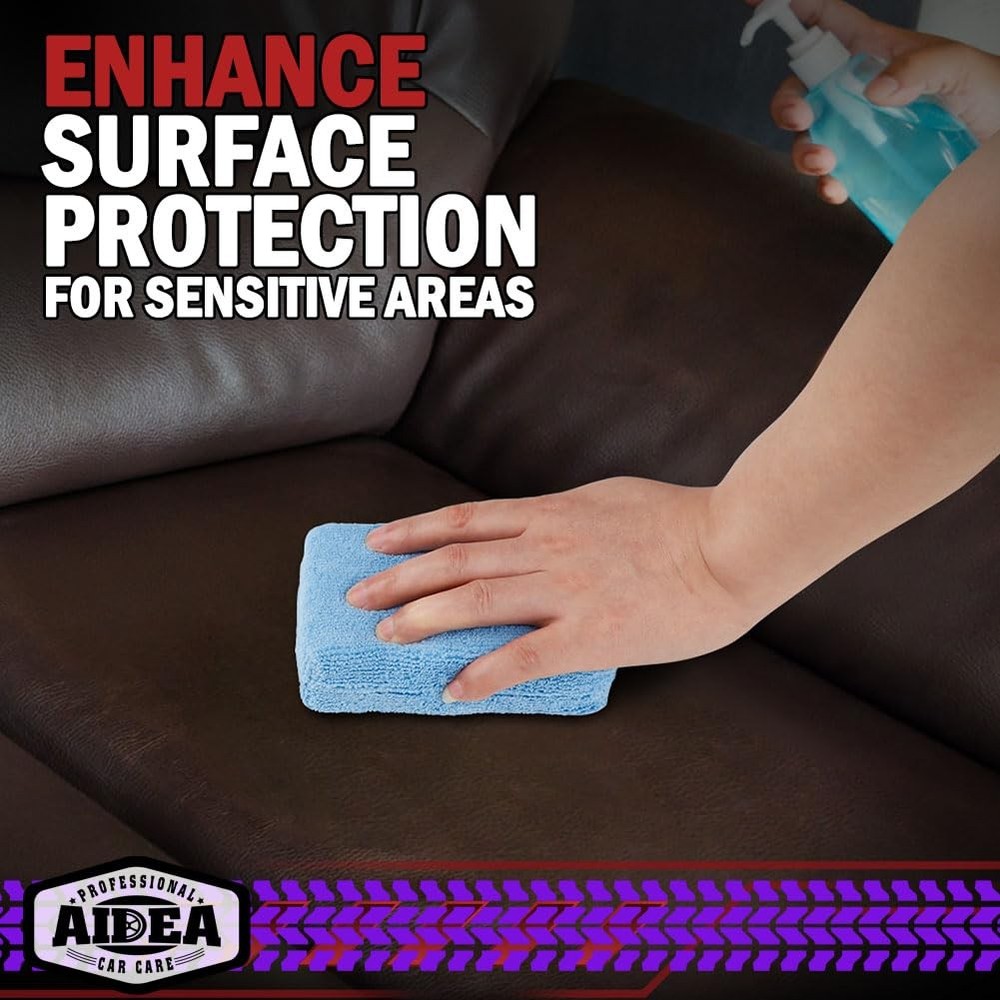 AIDEA Microfiber Applicator Pad-8Pack, Car Wash Sponge, Premium Microfiber