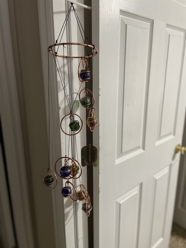 Marble Spiral Wind Chimes Open Box