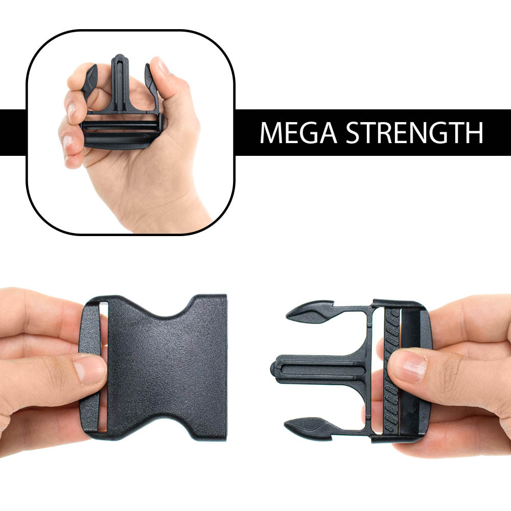 Paracord Planet Flat & Lock Side Release Buckles - Multiple Pack & Size Options