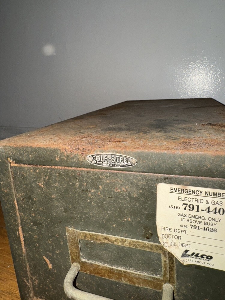 cole steel metal box