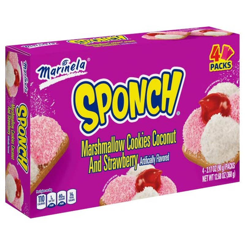 Sponch Marshmallow Cookies 2 Pack (8 Count)