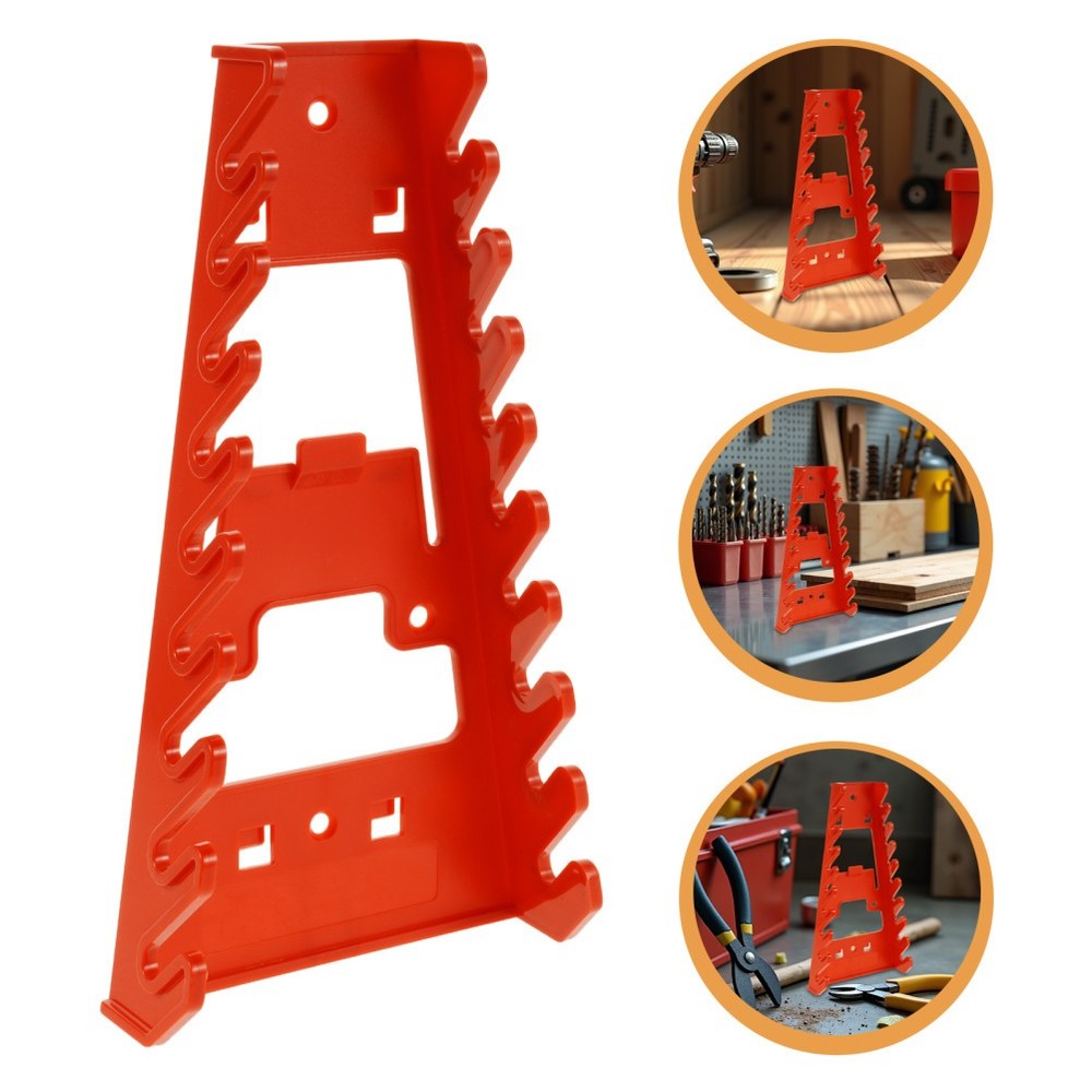 2 Pcs Wrenches Organizer Plastic Wall Mount Tool Holder Pegboard Small