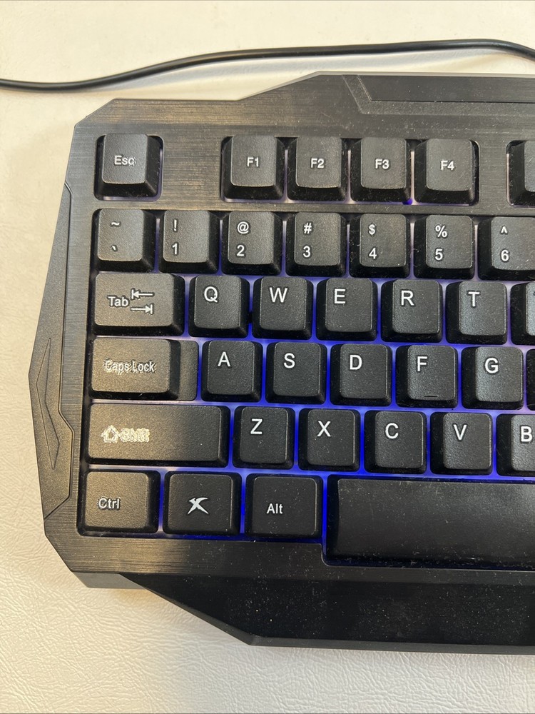 PBX Backlit Pro Gaming Keyboard - Full-Sized & Ergonomic with LED RGB Backlight