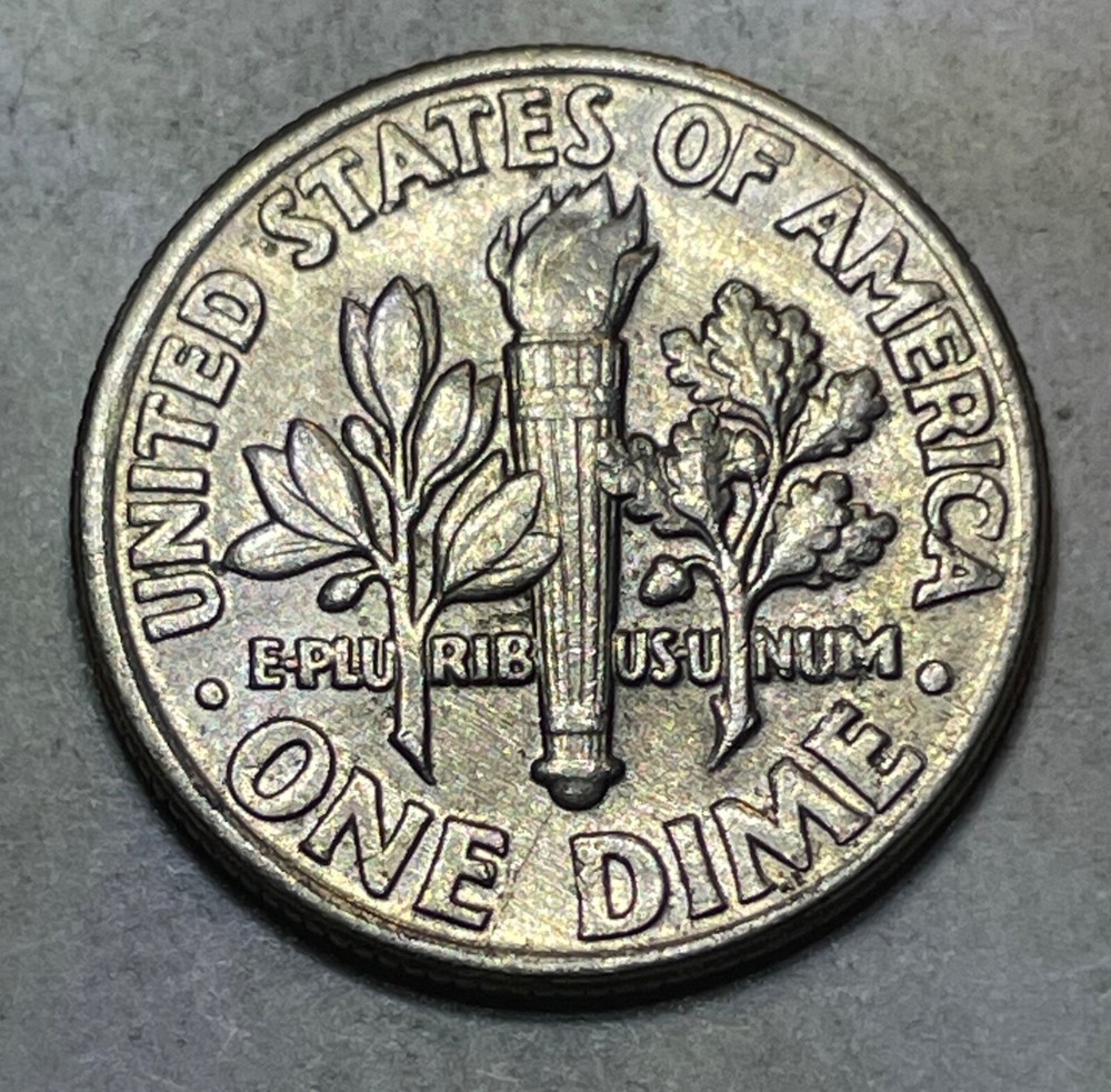 1981 D Roosevelt Dime with Reverse Machine Doubling (#77376)