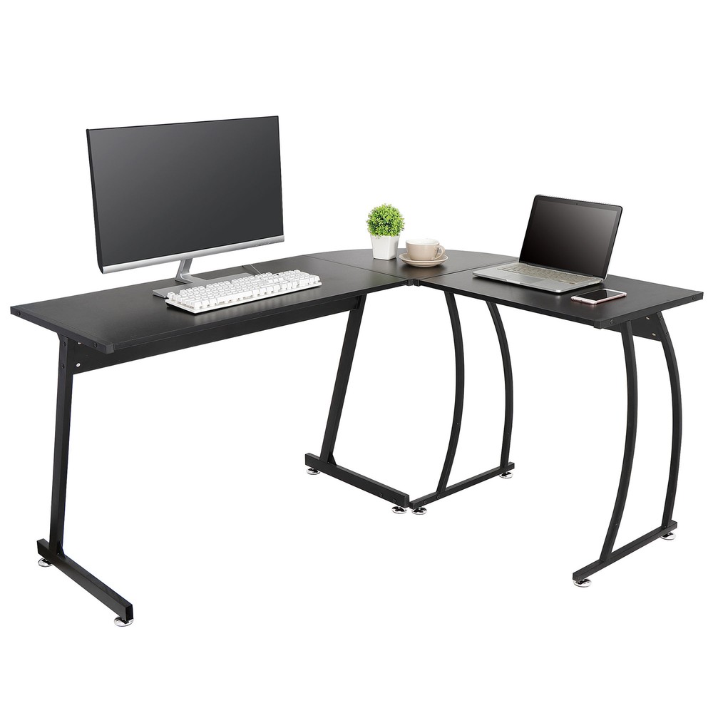 58" L Shaped Computer Desk L Shaped Corner Desk Laptop Study Writing Table