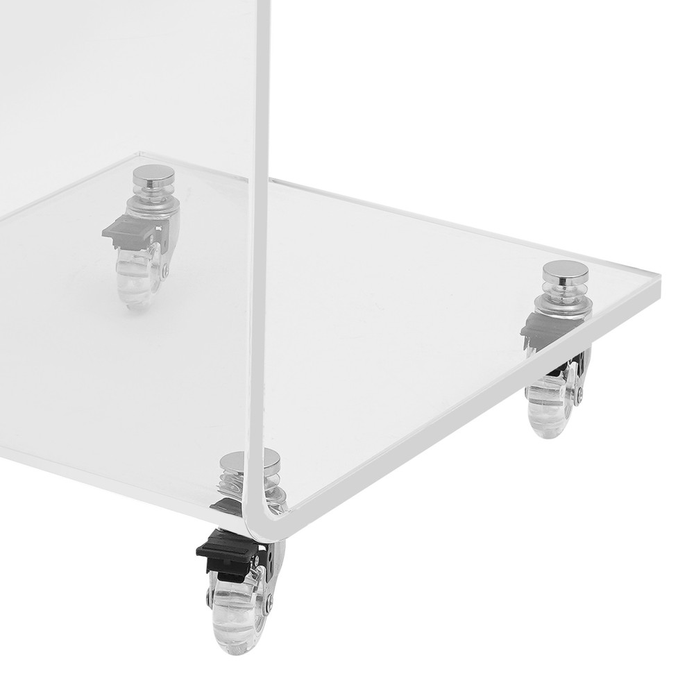 C-Shaped Side Table, Acrylic End Table, Couch Side Table