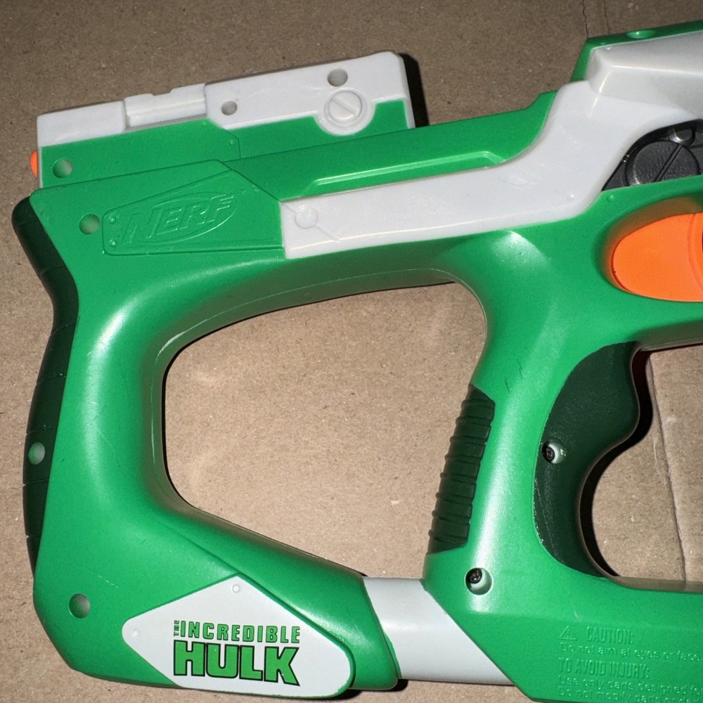RARE Nerf N-Strike Hulk vs Abomination Blaster 2008 – Marvel Hasbro – Works!