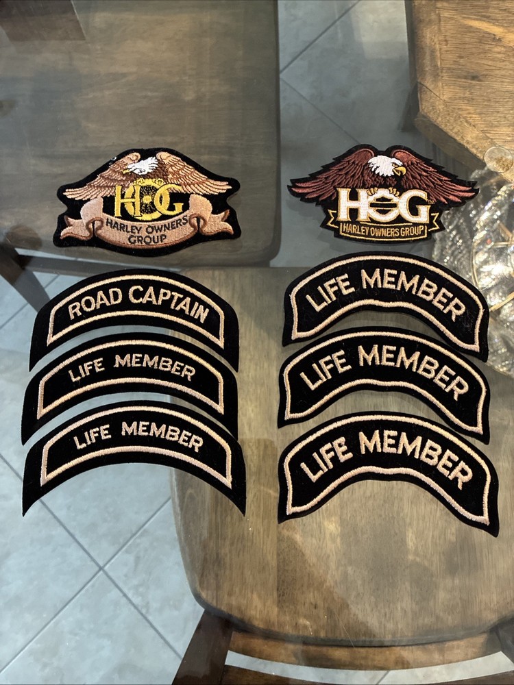 Vintage Assorted Harley Davidson Patches