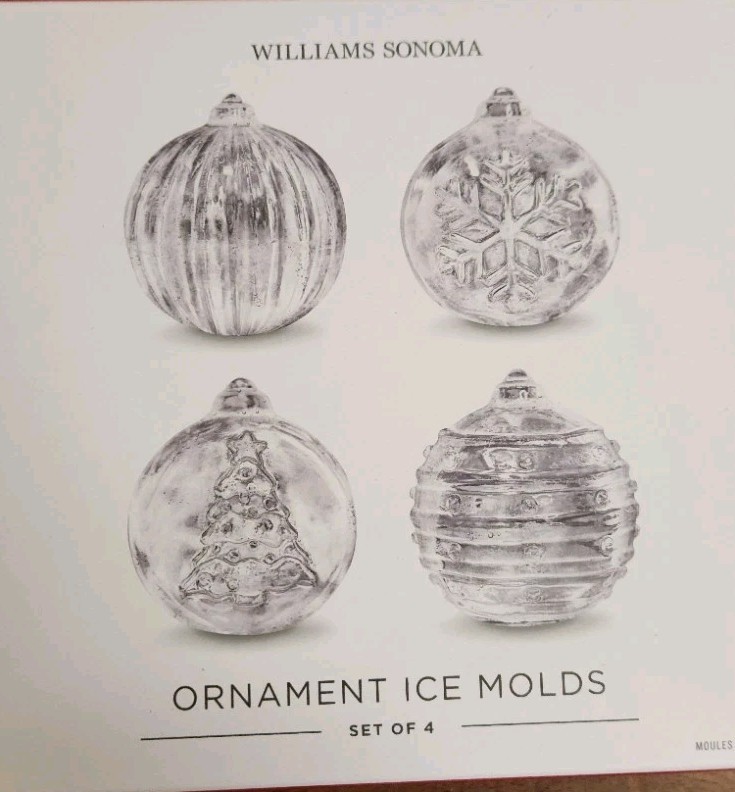 NEW Williams Sonoma Ornament Ice Mold