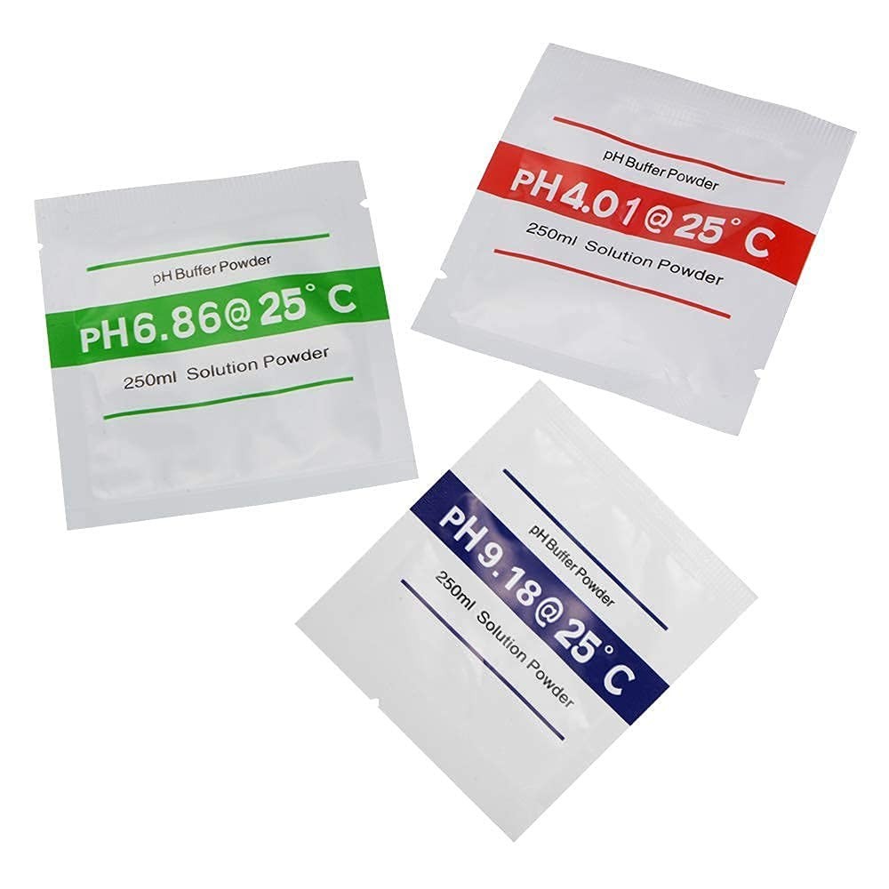 High Precision 12 Pack pH Buffer Solution Powder for Calibration 6.86/4.01/9.18