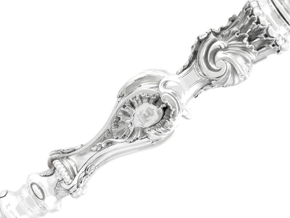 Antique Victorian Sterling Silver Two Light Candelabrum