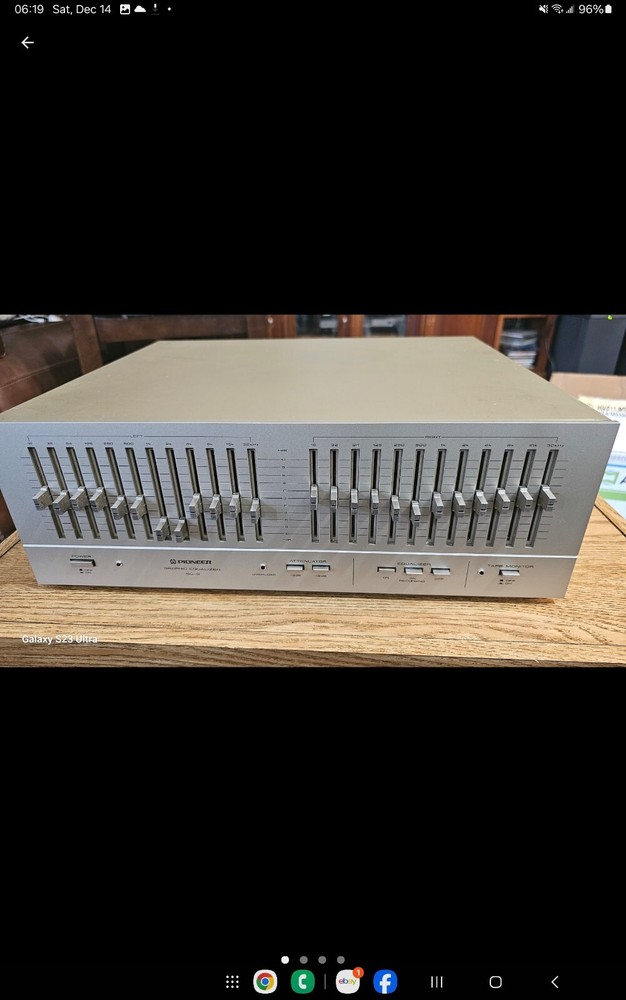 Pioneer SG-9 Stereo Graphic Equalizer - Silver