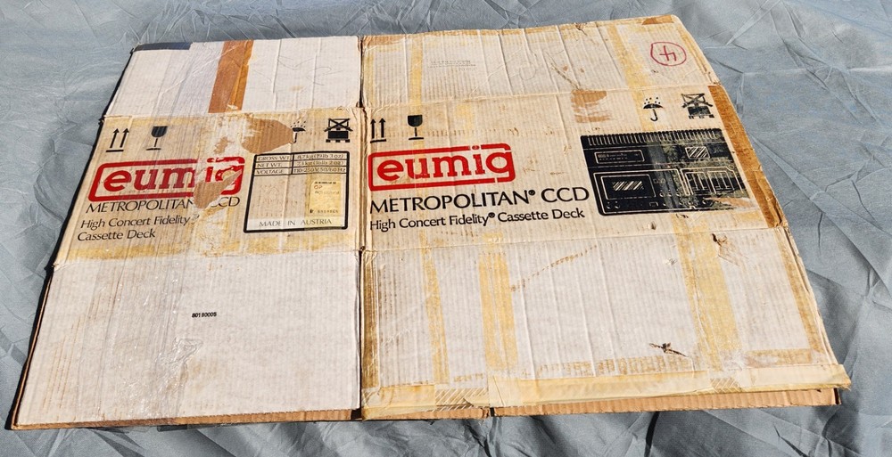 BOX EUMIG Metropolitan CCD - Extremely RARE Cassette Deck- BOX ONLY