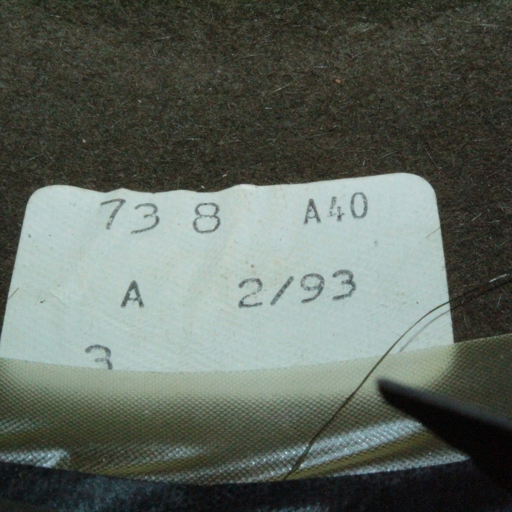 US Army Olive Green Felt Hat Drill Sergeant Instructor A40: Even Size 7⅜