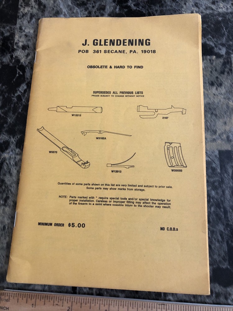 J Glendening Parts Catalog