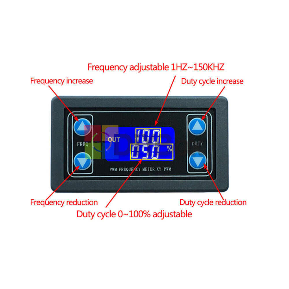 newPWM Pulse Frequency Duty Cycle Square Wave Adjustable Module Signal Generator