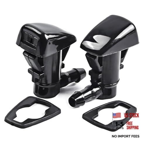 2PCS Windshield Washer Hose Kit, Front Windscreen Washer Nozzle Kit Wiper 2pcs