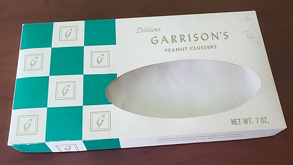Rare Vintage Garrison's Peanut Cluster Box Only
