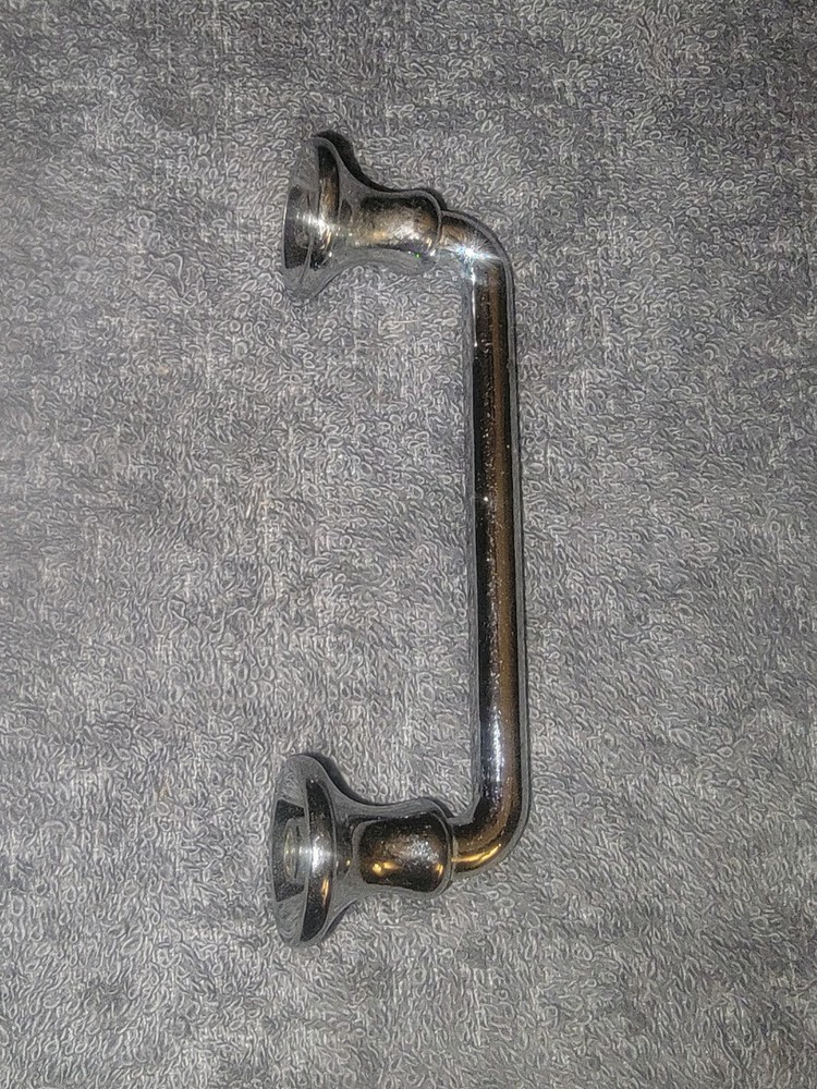 Vintage MCM Chromed Drawer Pulls Set Of 8 3½" Long