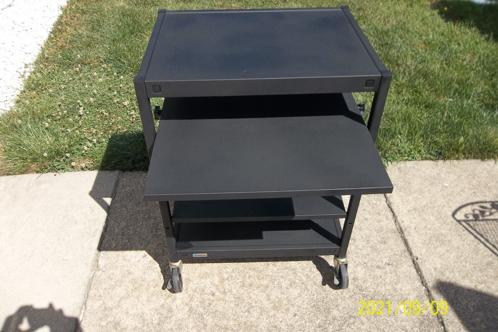 Cart Presentation for PC Steel Frame Mobile Locking Wheel BLK