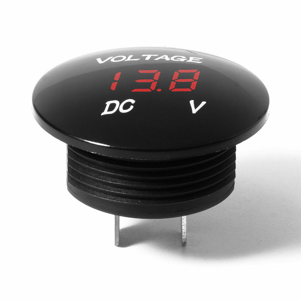 LED Panel DC12-24V Digital Voltage Meter Display Voltmeter Motorcycle Car New
