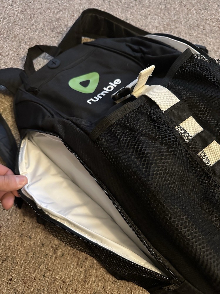 RUMBLE Branded Promotional Backpack Rumble.com