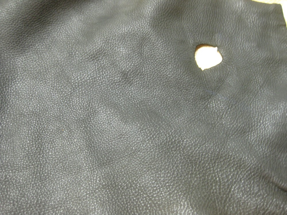 Black Top Grain Deer Leather #0009739 ROW 73