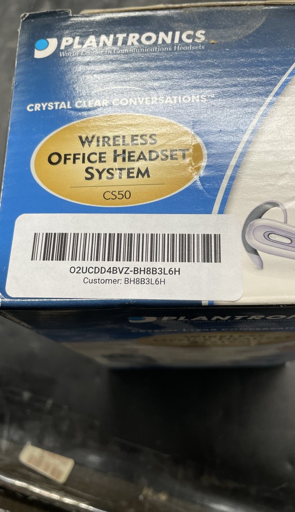 Plantronics CS50 Wireless Office Headset System Base & Headset