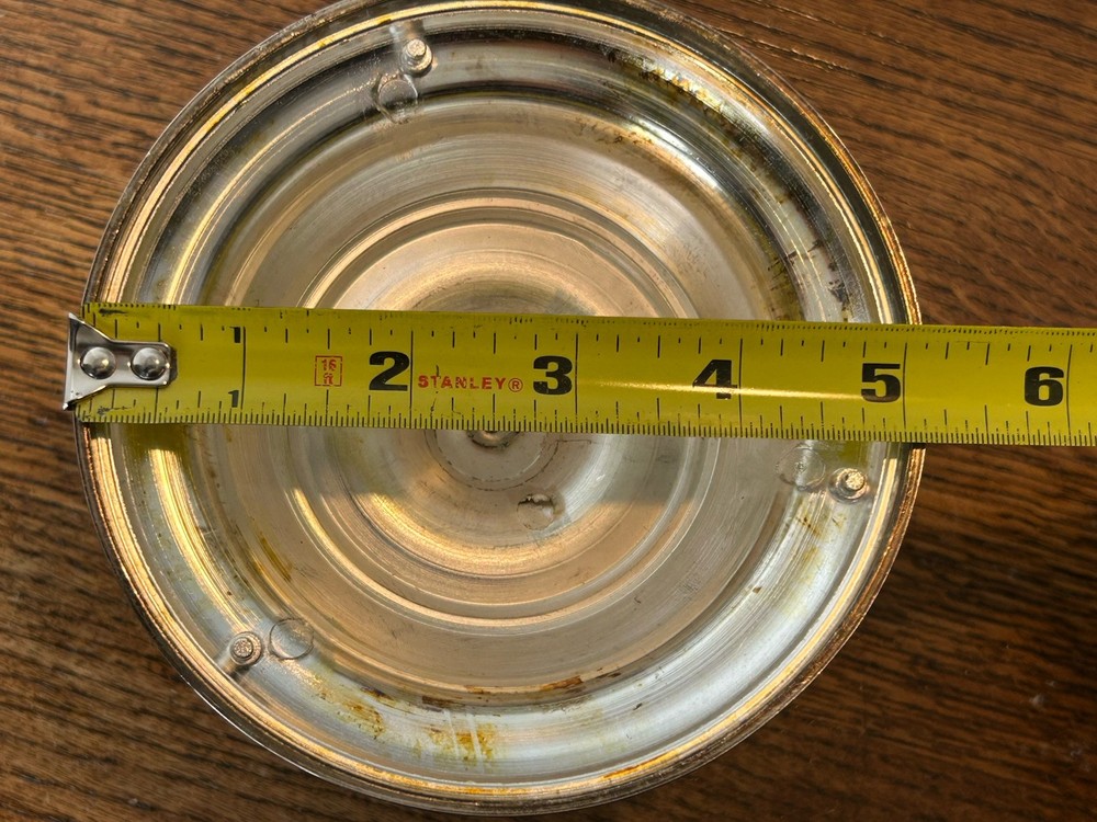 Vintage Silver Plate Candlestick, 4.5" Tall Wide Base